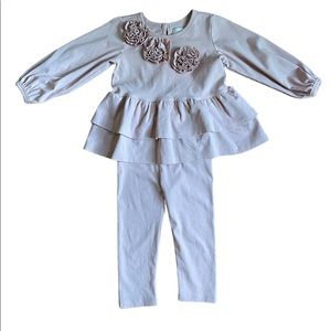 Isobella & Chloe pink pearl sparkling knit outfit